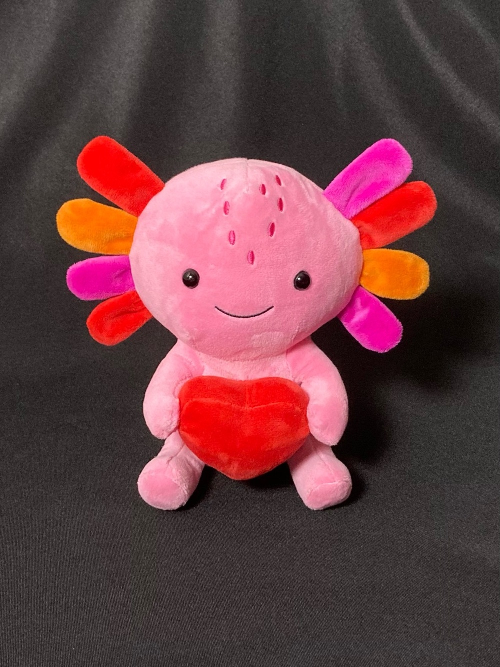 ⭐️ Hallmark Pink Axolotl With Heart Valentine’s Day Plush
